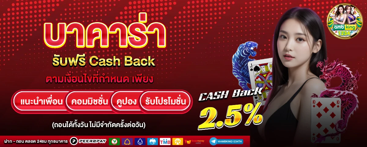 เว็บตรงฝากถอน1บาท - แบนเนอร์โปรโมชั่น
